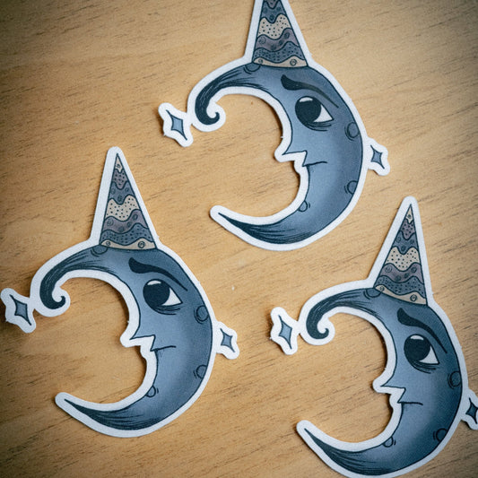 Asteroid Birthday Hat Sticker - Twelve05 Studios Shop