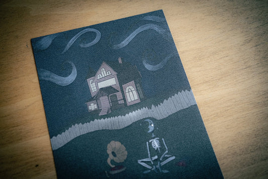 Asteroid's Record Player Print - Twelve05 Studios Shop