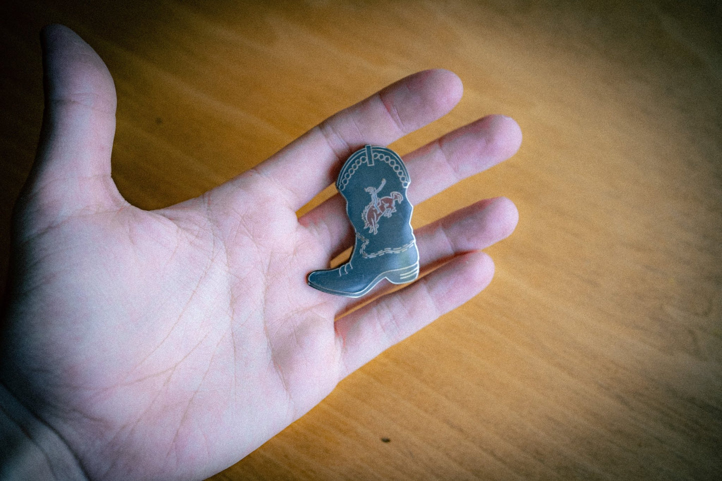 Cowboy Boot Enamel Pin - Twelve05 Studios Shop