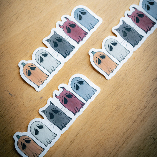 Debut Ghosties Sticker - Twelve05 Studios Shop