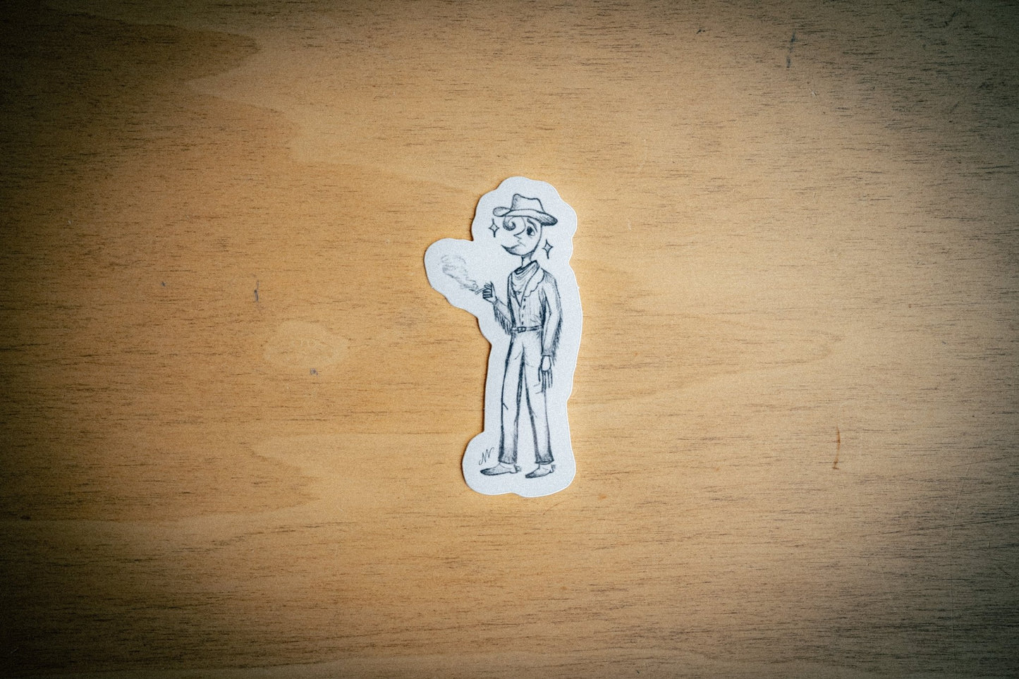 Asteroid Cowboy Sticker - Twelve05 Studios Shop