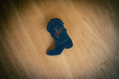 Cowboy Boot Enamel Pin - Twelve05 Studios Shop