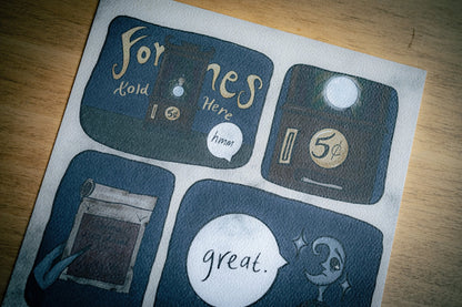 Fortune Teller Comic Strip Print - Twelve05 Studios Shop