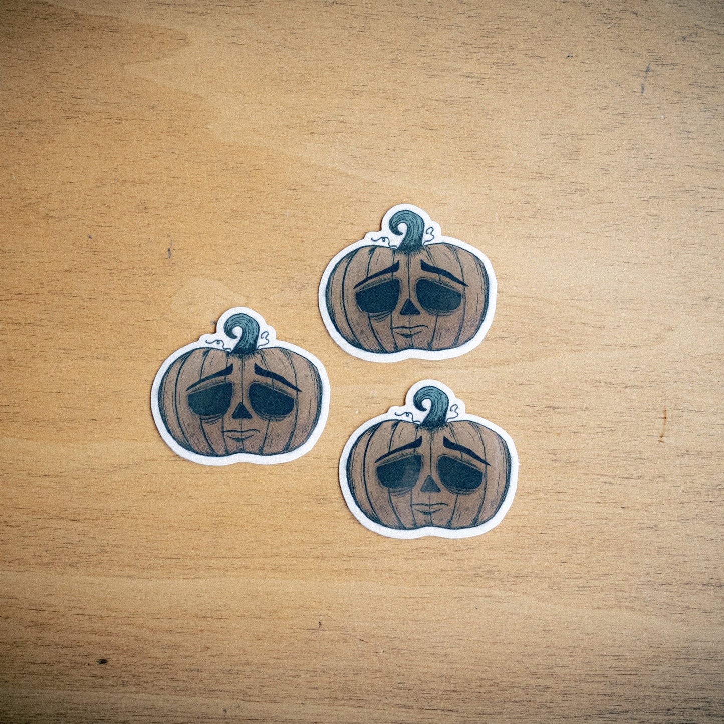 Pumpkin Head Sticker - Twelve05 Studios Shop