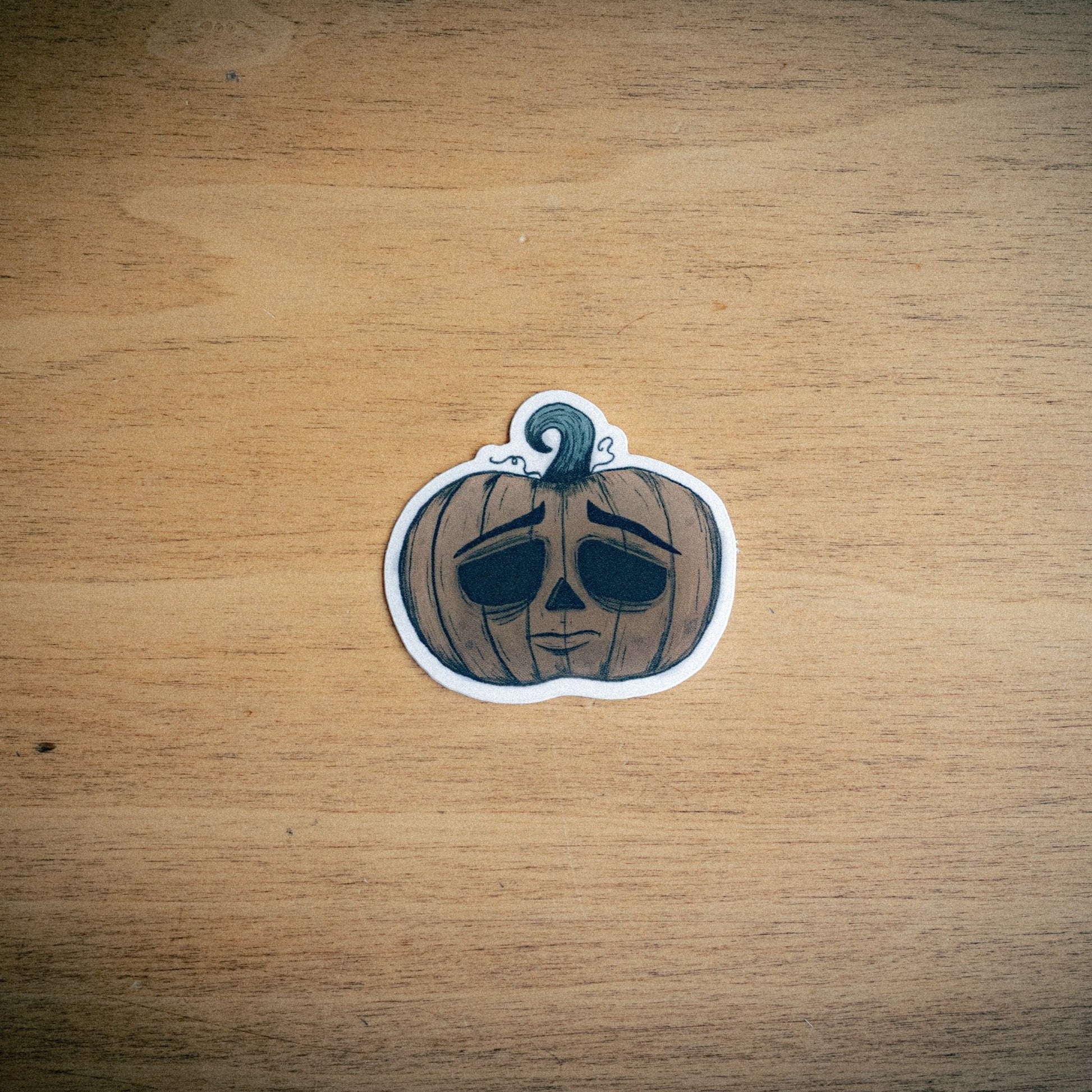Pumpkin Head Sticker - Twelve05 Studios Shop